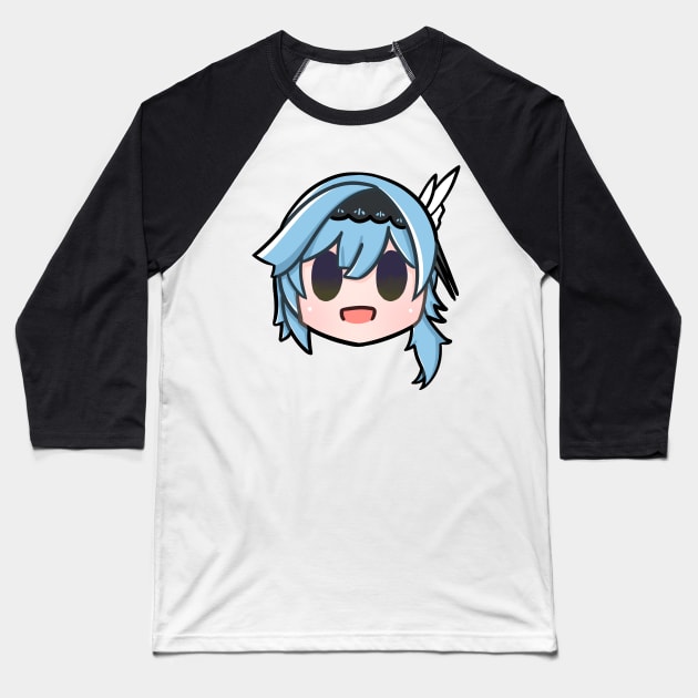 Genshin Impact Eula chibi Baseball T-Shirt by Oricca